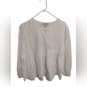 Charlie Paige‎ Gauzy Blouse Medium Angelcore Lightweight Classic Boho Romantic